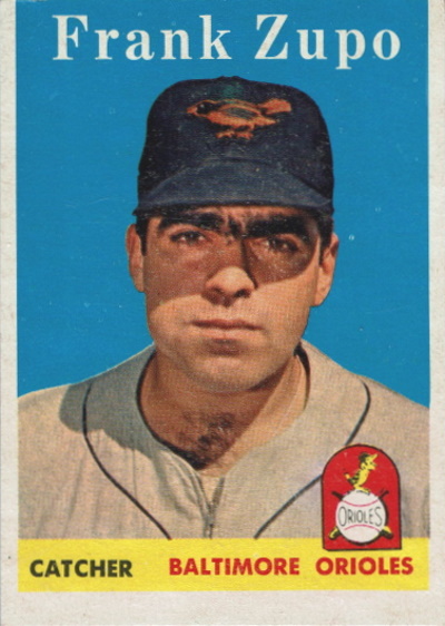 frank zupo, 1958 topps #229, orioles
