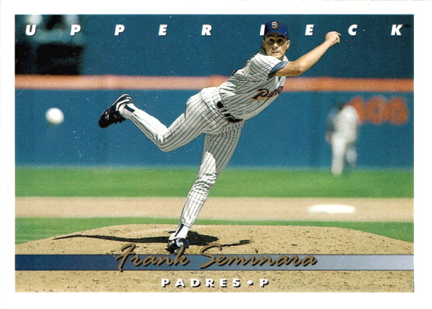 frank seminara, 1993 Upper Deck #307, padres