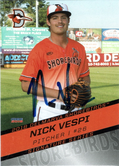 nick vespi, delmarva shorebirds