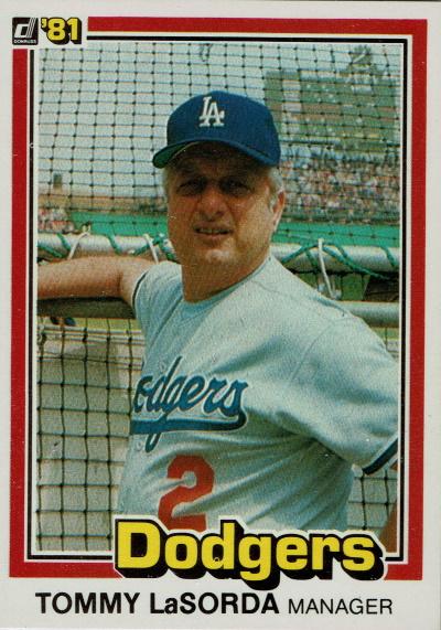 Lasorda Tommy 1981 Donruss 420 Front small