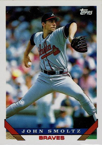 Smoltz John 1993 Topps 35 Front small